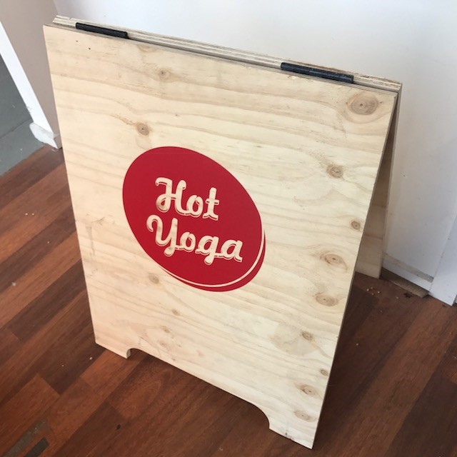 SIGN, A-Board Ply - Hot Yoga